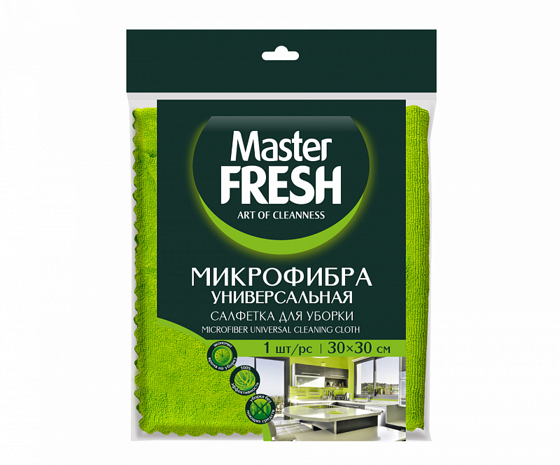 Master FRESH Салфетка МИКРОФИБРА универсальная 1 шт Master FRESH Салфетка МИКРОФИБРА универсальная 1 шт